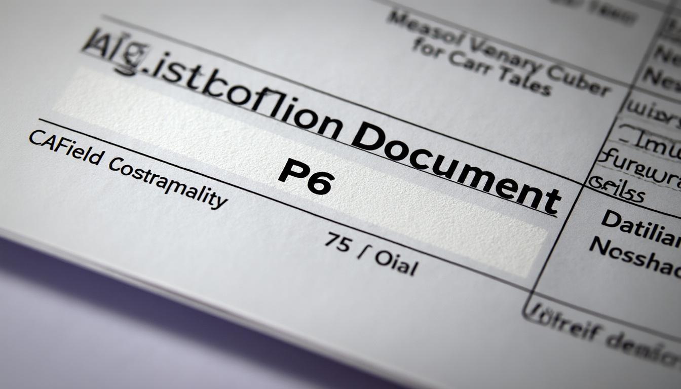 découvrez l'importance du champ p6 sur la carte grise, un aspect souvent négligé lors de l'immatriculation. informez-vous sur son rôle et son impact sur la conformité de votre véhicule.