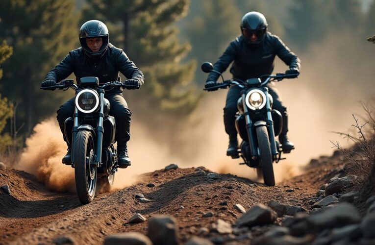 Comparatif des performances entre moto tout-terrain électrique et classique