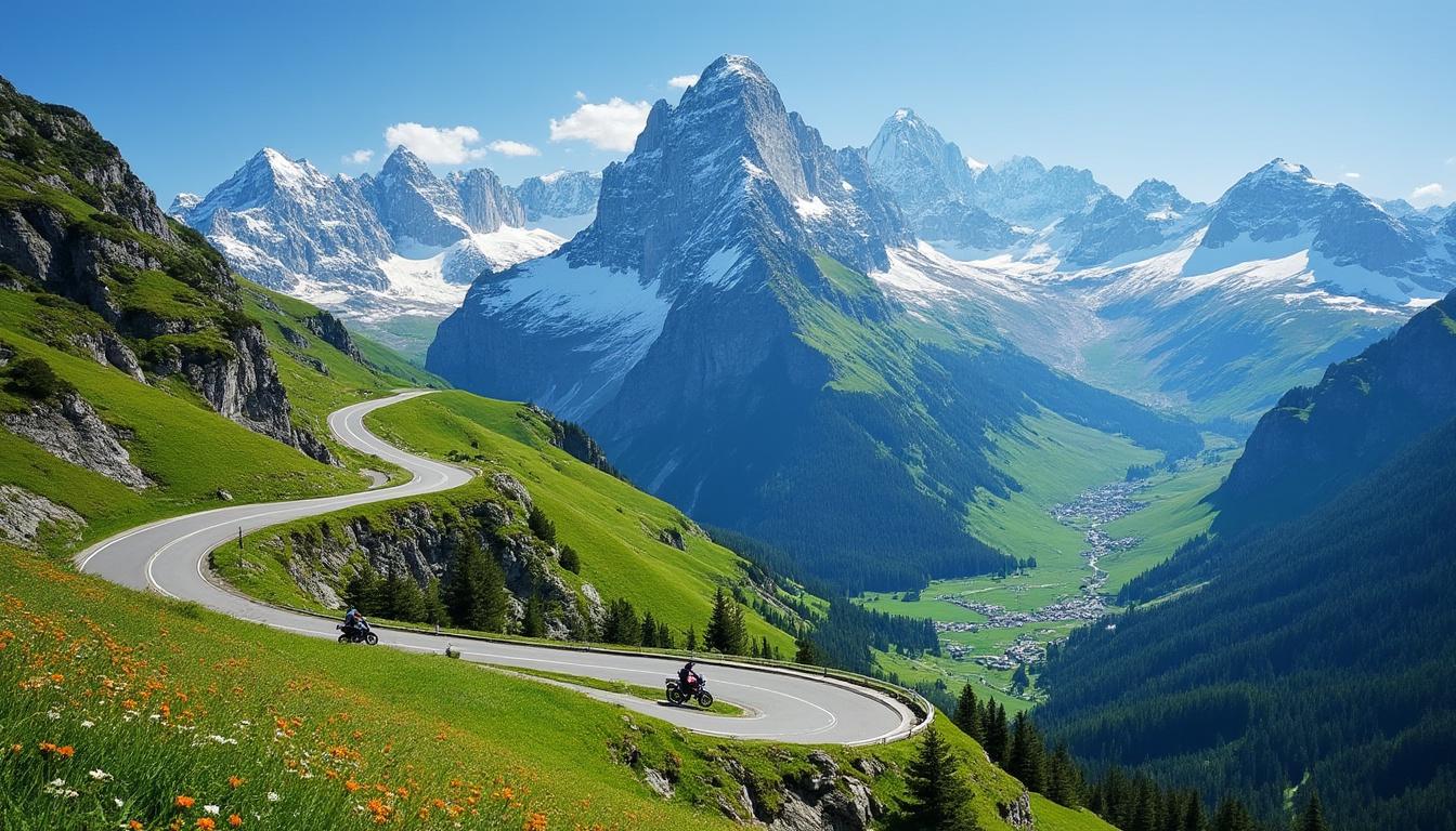 découvrez des panoramas spectaculaires en parcourant la route des grandes alpes à moto off-road. un road book incontournable pour les passionnés d'aventure et de paysages à couper le souffle dans les alpes françaises.
