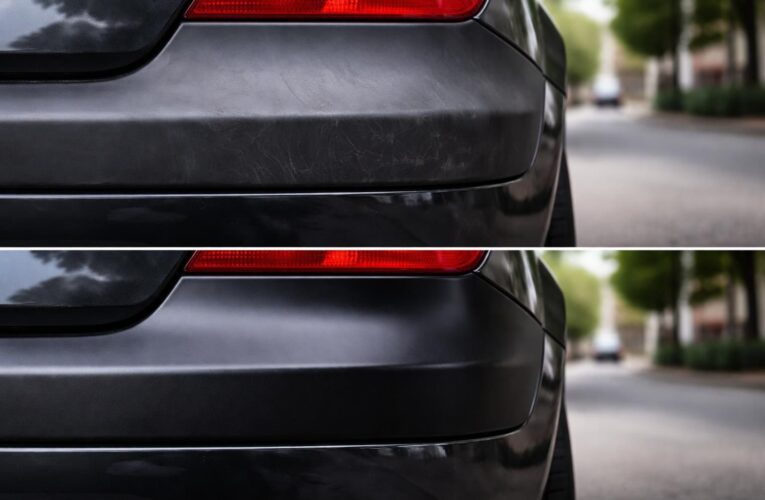 Rénover le plastique de voiture : résultats avant/après
